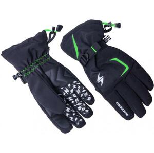 Blizzard Reflex black/green lyžařské rukavice - Velikost 10