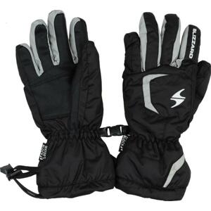 Blizzard Reflex junior black/silver lyžařské rukavice - Velikost 5