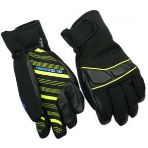Blizzard Profi ski gloves black/neon yellow/blue - Velikost 10