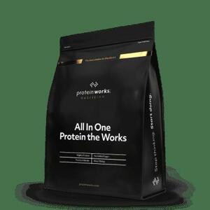 All In One Protein The Works™ - The Protein Works - 2000 g - jahodový krém