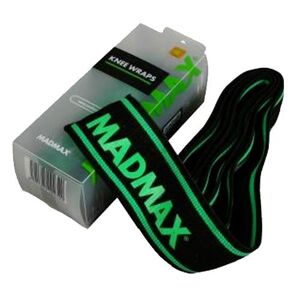 MadMax Elastická bandáž kolene omotávací, protiskluzová MFA299 - Univerzální - černo, zelená