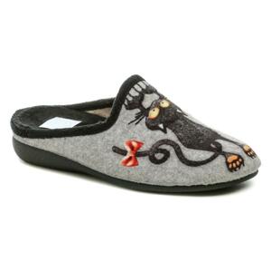 Medi Line 5009-021 šedé dámské pantofle - EU 41