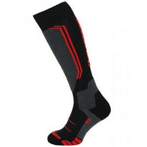 Blizzard Allround wool ski socks black/anthracite/red lyžařské ponožky - Velikost 31-34