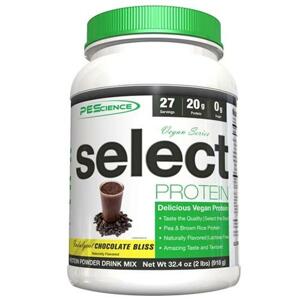 PEScience Vegan Select protein 837g - Čokoláda, Arašídové máslo