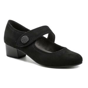 Jana 8-24360-29 černá dámská letní obuv šíře H - EU 40