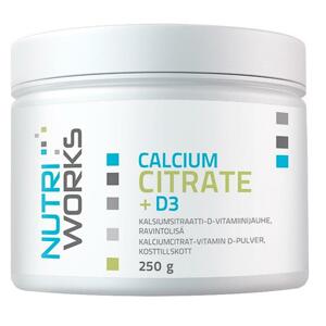 NutriWorks Calcium Citrate + D3 250g
