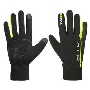 Etape Peak WS+ sportovní rukavice černá-žlutá - M