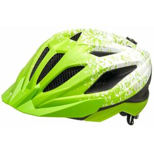 Ked Street Junior Pro lime green white matt juniorská cyklistická přilba - M (53-58 cm)