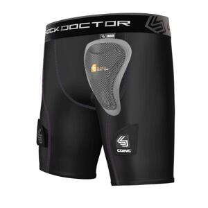 Shock Doctor 366 W kompresní hokejové šortky se suspenzorem - dámské - XL - černá