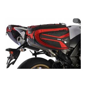 Oxford Boční brašny na motocykl P50R, (černé/červené, objem 50 l, pár)