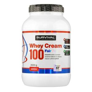 Survival Whey Cream 100 Fair Power 1000g - Jahoda