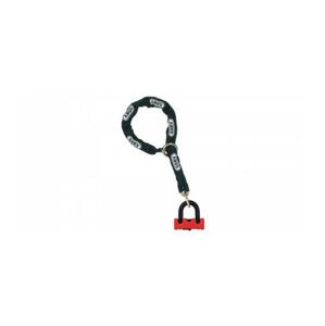 Abus Řetěz + zámek U profil Granit (délka 120 cm, tloušťka 12 mm, třmen zámku tloušťka 10 mm), (červený)