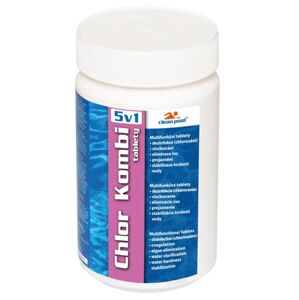 Clean Pool Bazénové chlor kombi 5v1 tablety 1 kg (VÝPRODEJ)