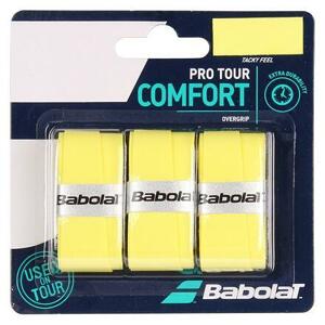 Babolat Pro Tour overgrip vrchní omotávka 0,6 mm žlutá - 3 ks