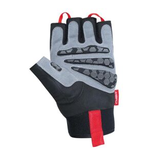 CHIBA Fitness rukavice XTR gel - M - černá - šedá