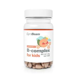 GymBeam B-komplex, tablety na cucání pro děti 120 tab. - meruňka
