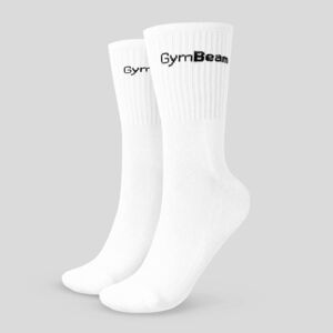GymBeam Ponožky 3/4 Socks 3Pack White - XL/XXL - bílá