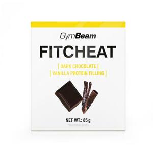 GymBeam Fitcheat Protein Chocolate 85 g - bílá čokoláda s jahodou