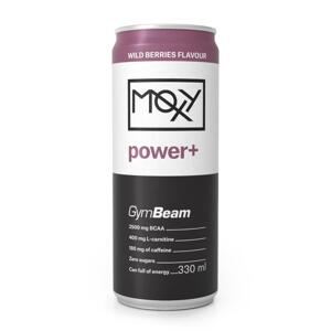 GymBeam MOXY power+ Energy Drink 330 ml 24 x 330 ml - lesní ovoce