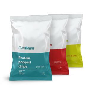 GymBeam Proteinové čipsy 7 x 40 g - chilli a limetka