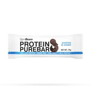 GymBeam Proteinová tyčinka PureBar 12 x 70 g - cookies  krém