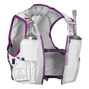 Nathan VaporHowe 2 - 4L - běžecký batoh s lahvemi (2x355ml) - XL - White/purple/majesty