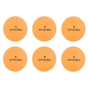 Spokey LERNER * Pingpongové míčky, 6 ks, oranžové