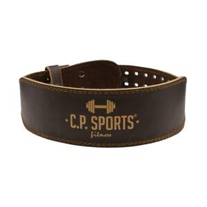 C.P. Sports Fitness opasek kožený Brown - XL/XXL - hnědá