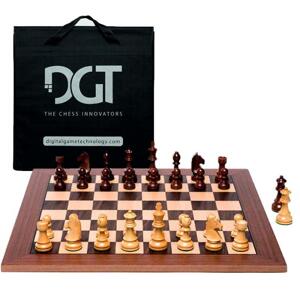 DGT Elektronické šachy Walnut II gen. s dřevěnými figurami + brašna (AKČNÍ CENA)