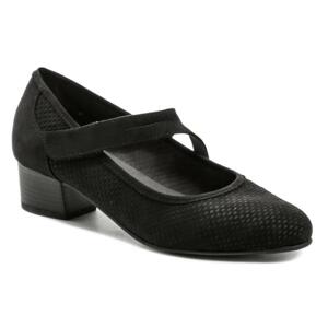 Jana 8-24363-20 černá dámská letní obuv šíře H - EU 40