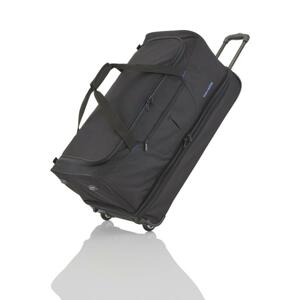 Travelite Basics Wheeled duffle L Black/blue taška