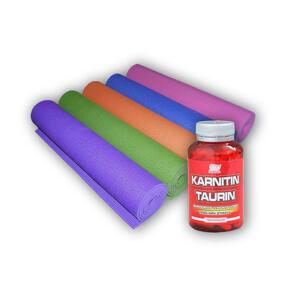 Fitsport Karnitin Taurin 100 cps + Yoga mat - - purple
