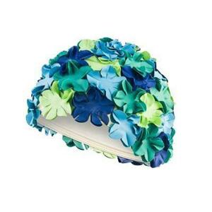 Aqua-Speed Bloom koupací čepice modrá-zelená - 1 ks