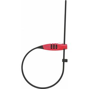 Abus Speciální uzamykatelné stahovací lanko s ocelovým jádrem Combiflex (délka kabelu 45cm,červená),