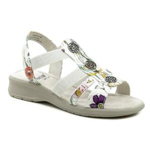 Jana 8-28165-20 bílý květ dámské sandály šíře H - EU 40