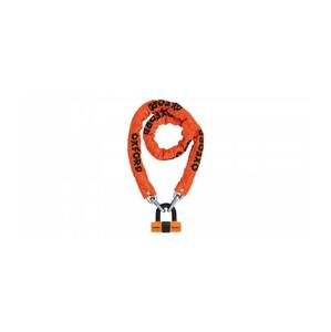 Oxford Řetězový zámek na motocykl Heavy Duty, (oranžový plášť, délka 1,5 m)