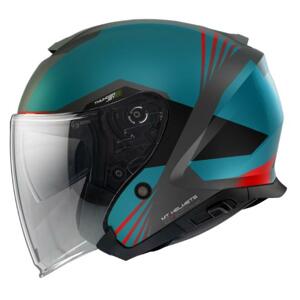 MT Helmets Thunder 3 SV Jet Stargate A2 černo-šedo-modrá - M : 57-58 cm