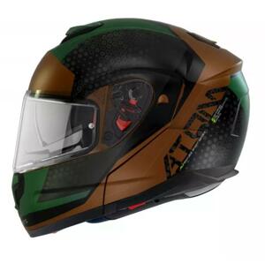 MT Helmets Atom SV Adventure A6 černo-hnědo-zelená - S : 55-56 cm
