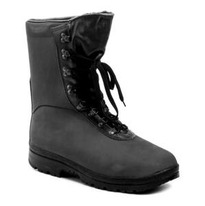 Livex 382 černá nubuk pánská zimní kotníčková nadměrná obuv - EU 50