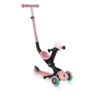 Globber Scooter GO UP Deluxe Play Lights - Pastel Pink dětská koloběžka