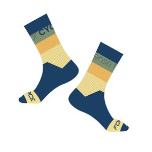 Force Ponožky BLEND modro-zel.-žluté - L-XL/42-46