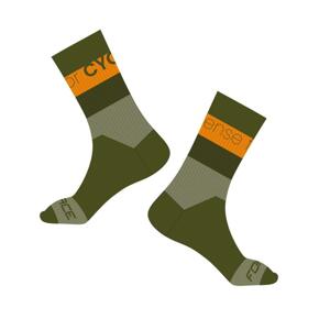 Force Ponožky BLEND khaki-žluté - L-XL/42-46