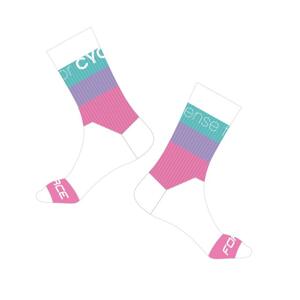 Force Ponožky BLEND bílo-fial.-růžové - L-XL/42-46