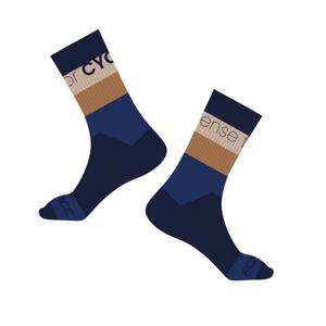 Force Ponožky BLEND tm. modro-hnědé - L-XL/42-46