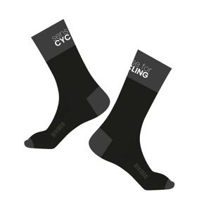 Force Ponožky DIVIDED dlouhé černé - L-XL/42-46