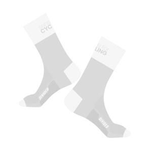 Force Ponožky DIVIDED dlouhé bílé - L-XL/42-46