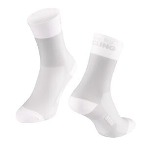 Force Ponožky DIVIDED dlouhé bílé - bílé L-XL/42-46