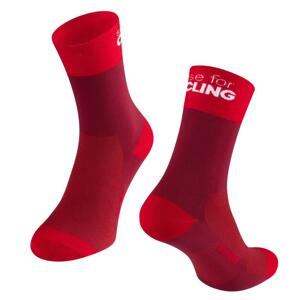 Force Ponožky DIVIDED dlouhé červené - červené L-XL/42-46
