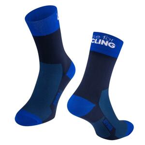 Force Ponožky DIVIDED dlouhé modré - modré S-M/36-41