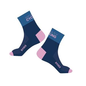 Force Ponožky DIVIDED modro-fialové - L-XL/42-46